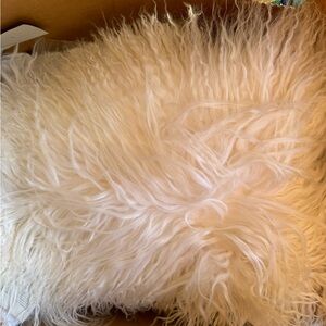 West Elm Mongolian Lamb Pillow Cover 12x16
